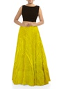 Handmade Plain Mashru Silk Long Skirt