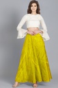 Handmade Plain Mashru Silk Long Skirt