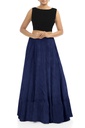 Handmade Plain Mashru Silk Long Skirt