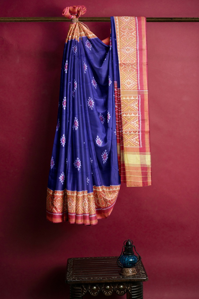 Handloom Single Ikat Silk Patola Saree