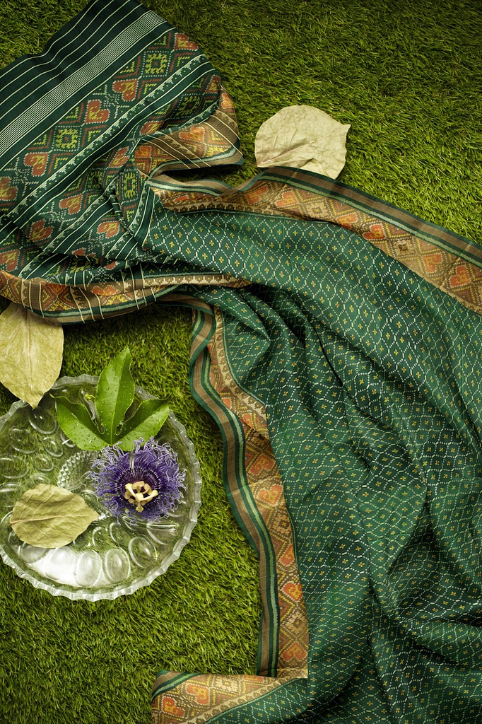 Handloom Single Ikat Silk Patola Saree