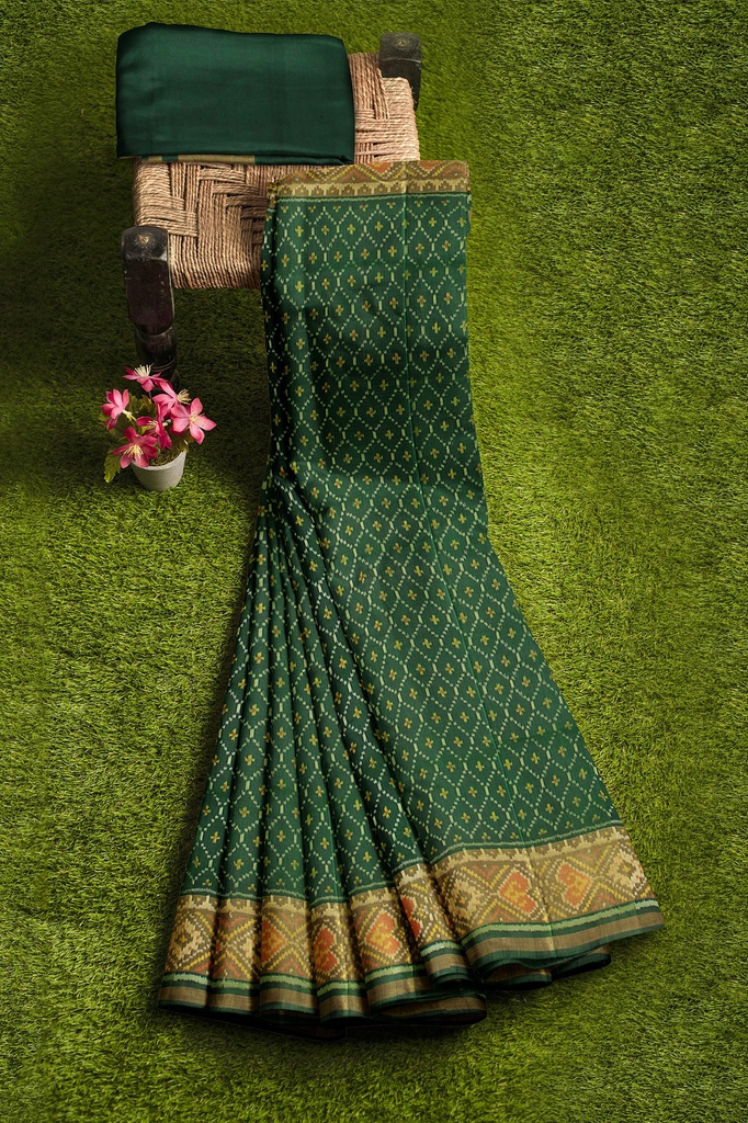 Handloom Single Ikat Silk Patola Saree