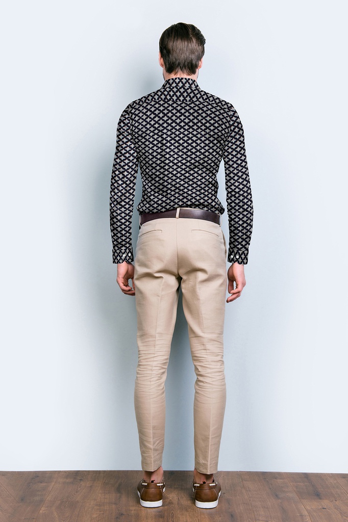 Hand Block Printed Cotton Full Sleeve Shirt