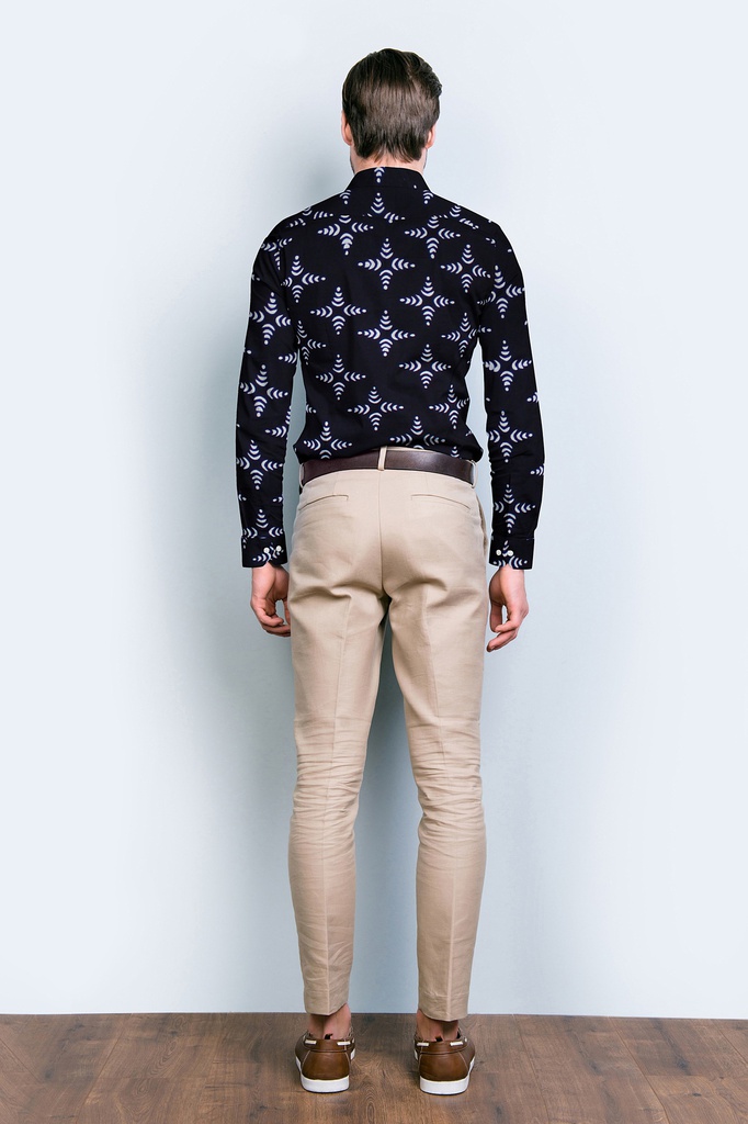 Hand Block Printed Cotton Full Sleeve Shirt