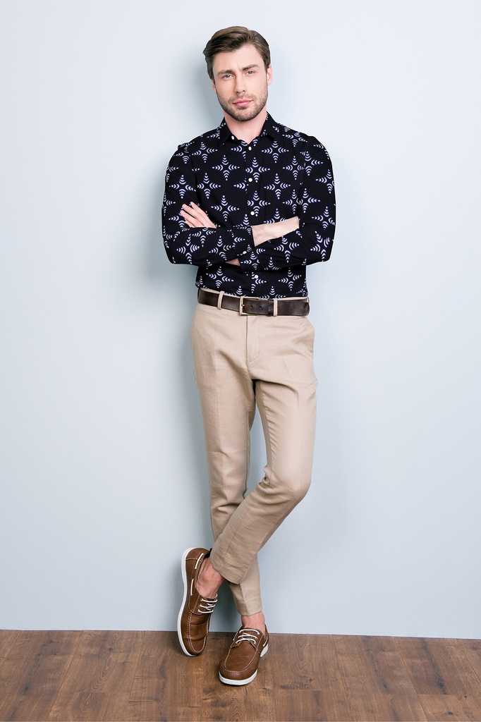 Hand Block Printed Cotton Full Sleeve Shirt