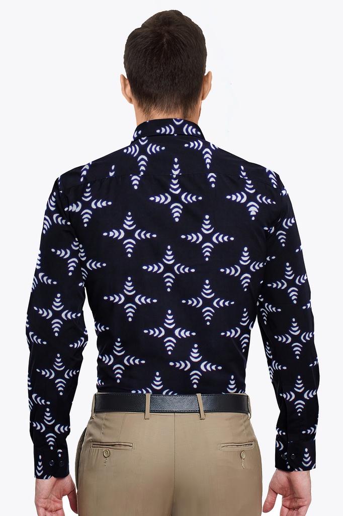 Hand Block Printed Cotton Full Sleeve Shirt