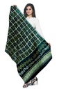 Green Handwoven Gaji Silk Bandhani Dupatta