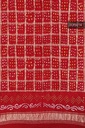 Red Handwoven Gaji Silk Bandhani Dupatta