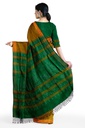 Golden and Green Tangaliya Cotton Silk Handwoven Saree