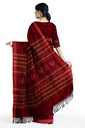 Maroon Tangaliya Cotton Silk Handwoven Saree