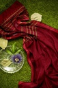 Maroon Tangaliya Cotton Silk Handwoven Saree