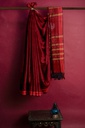 Maroon Tangaliya Cotton Silk Handwoven Saree