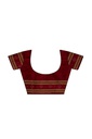Maroon Tangaliya Cotton Silk Handwoven Saree