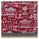 Handmade Warli Print Jute Bag