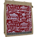 Handmade Warli Print Jute Bag