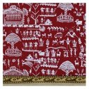 Handmade Warli Print Jute Bag