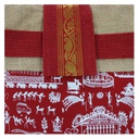 Handmade Warli Print Jute Bag