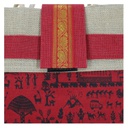 Handmade Warli Print Jute Bag