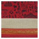 Handmade Warli Print Jute Bag