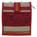Handmade Warli Print Jute Bag