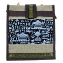 Handmade Warli Print Jute Bag