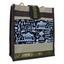 Handmade Warli Print Jute Bag