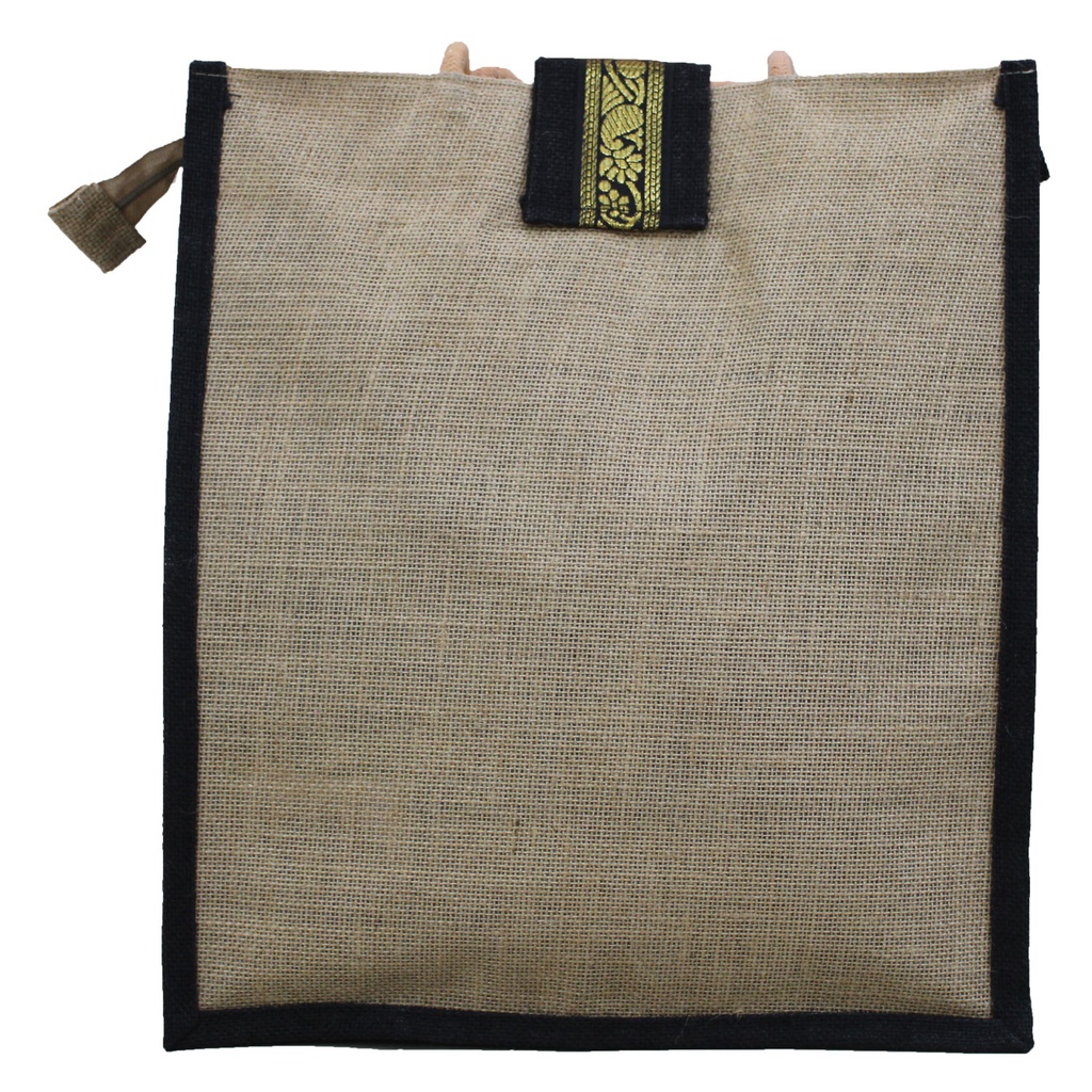 Handmade Warli Print Jute Bag