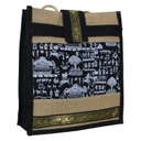 Handmade Warli Print Jute Bag