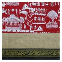 Handmade Warli Print Jute Bag