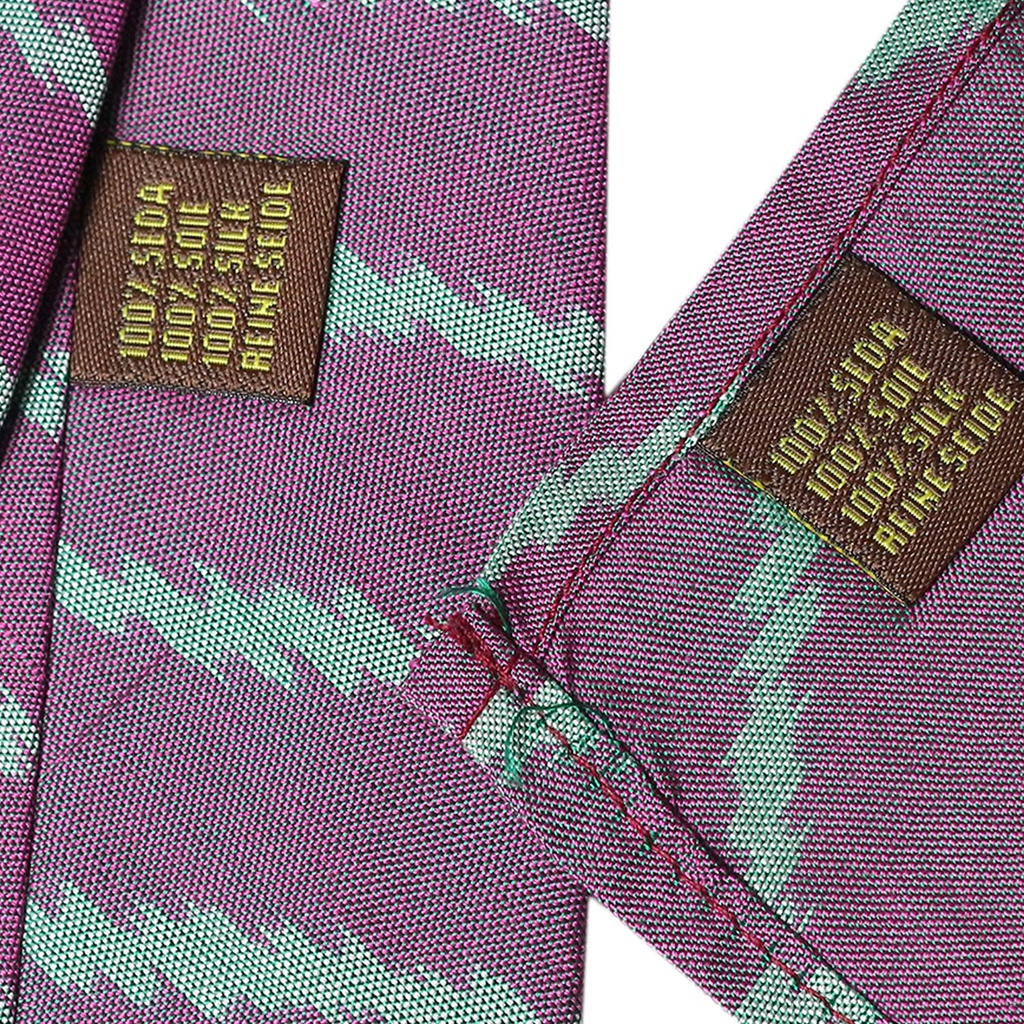 Handwoven Purple Ikat Tie With Pocket Square