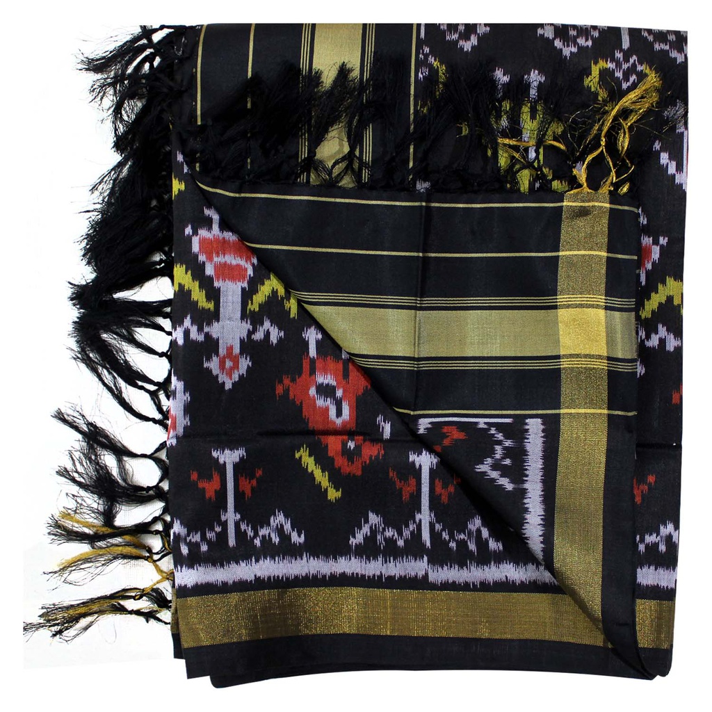 Handloom Single Ikat Patola Silk Dupatta