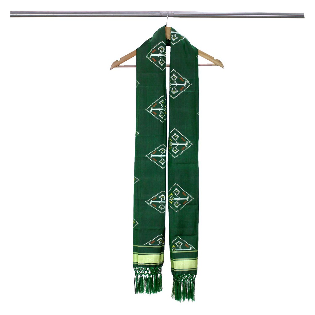 Handloom Single Ikat Patola Silk Dupatta