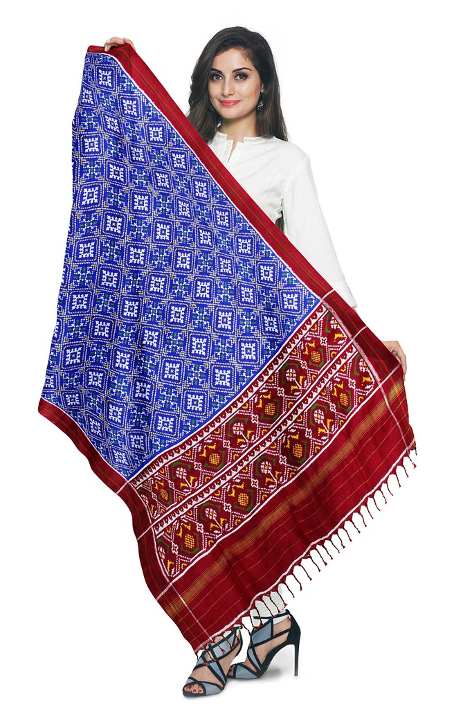 Handwoven Double Ikat Patola Dupatta