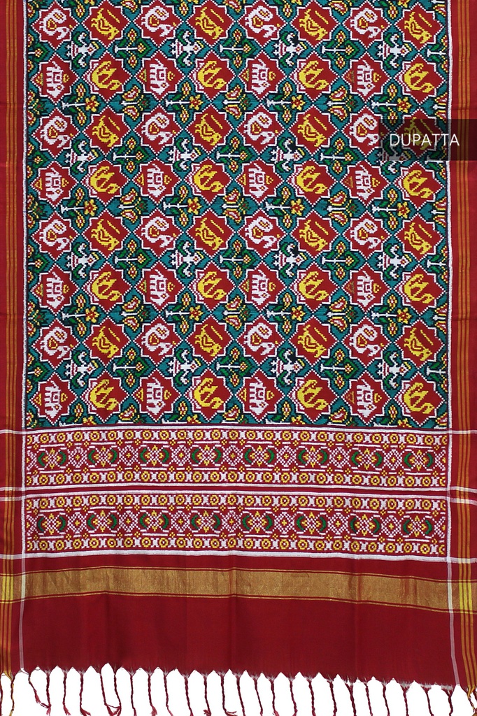 Handwoven Double Ikat Patola Dupatta