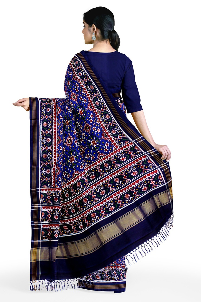 Handwoven Double Ikat Silk Patola Saree