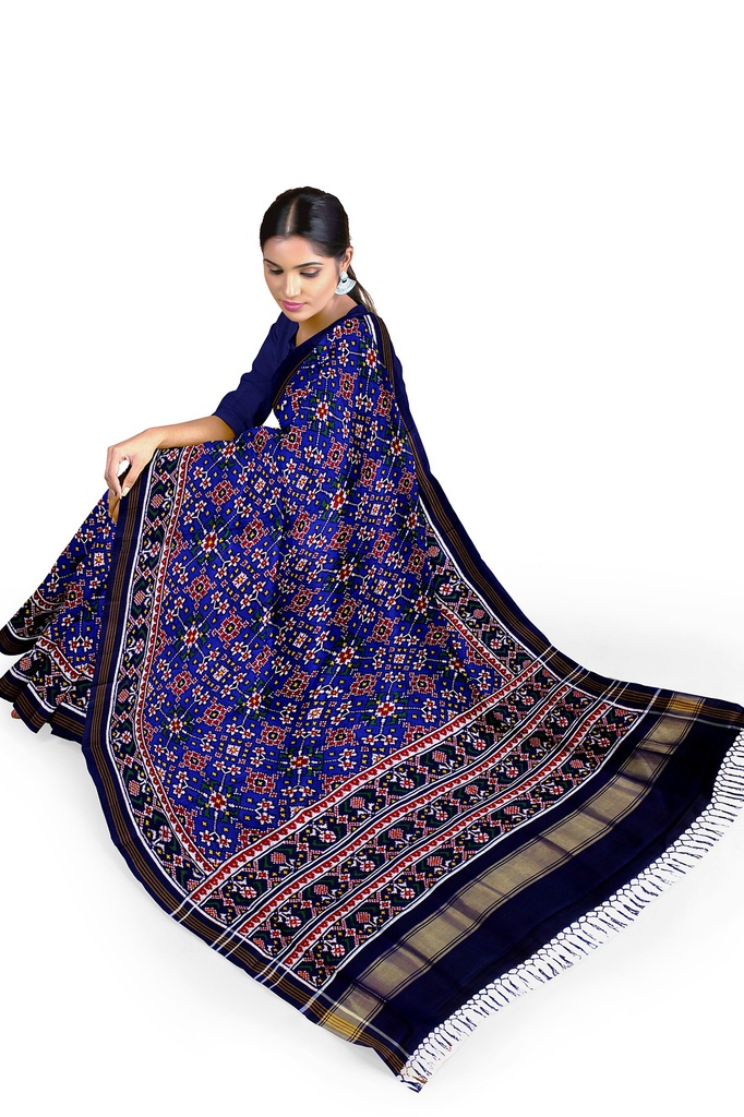 Handwoven Double Ikat Silk Patola Saree
