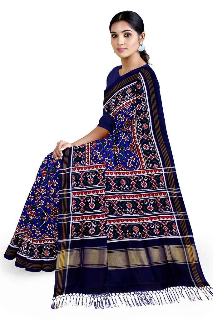 Handwoven Double Ikat Silk Patola Saree