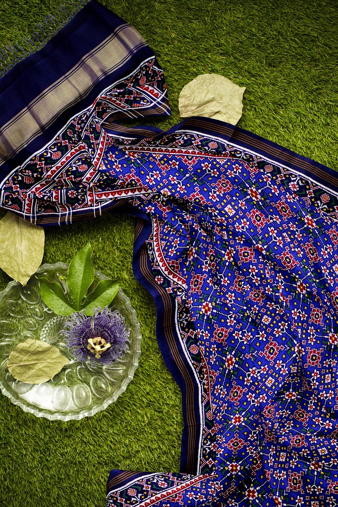 Handwoven Double Ikat Silk Patola Saree