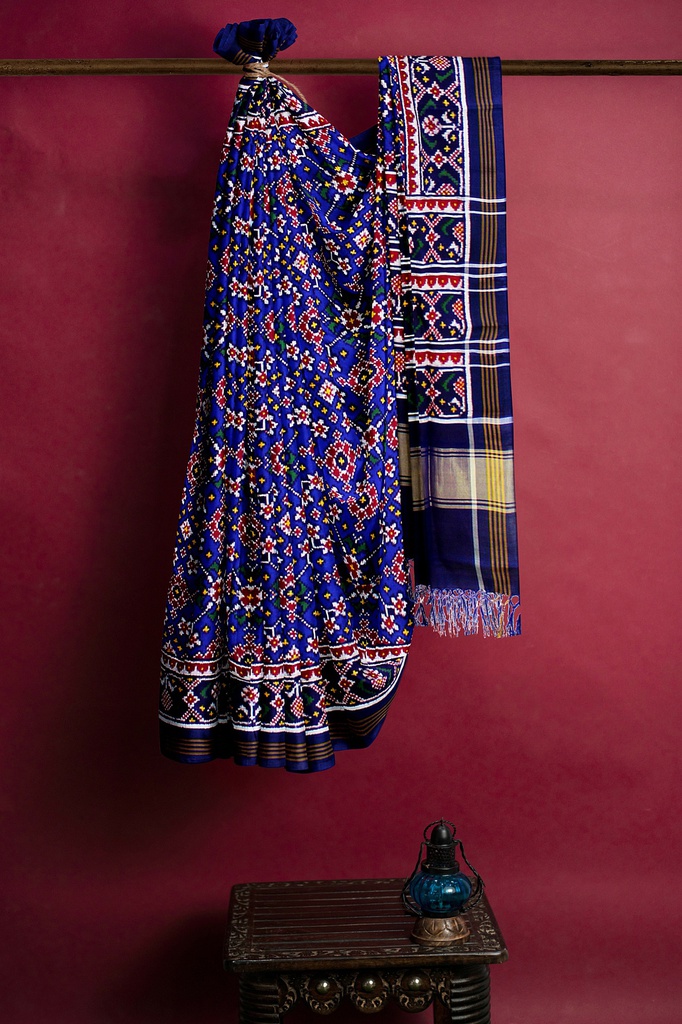 Handwoven Double Ikat Silk Patola Saree