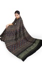 Modal Silk Ajrakh Hand Block Print Saree