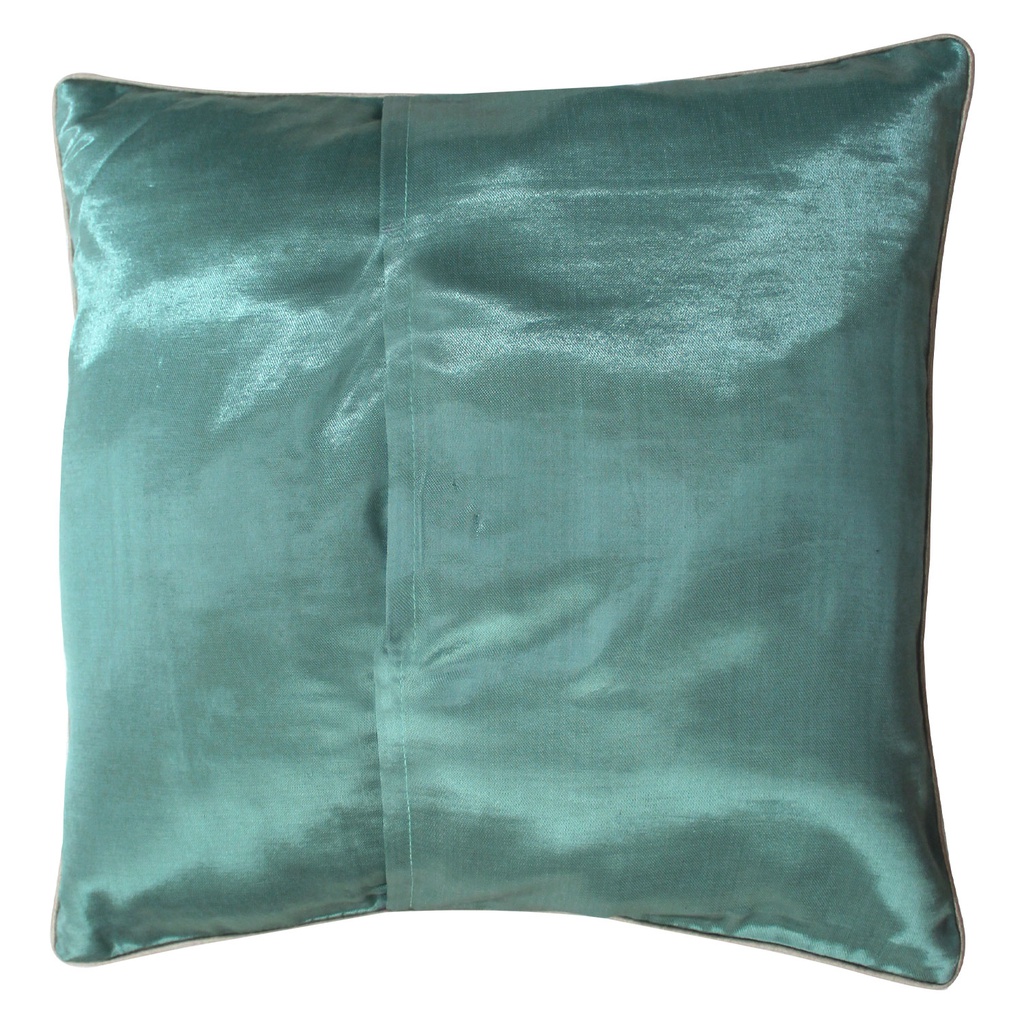 Embroidered Mashru Cushion Cover