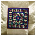 Hand Embroidered Mashru Cushion Cover