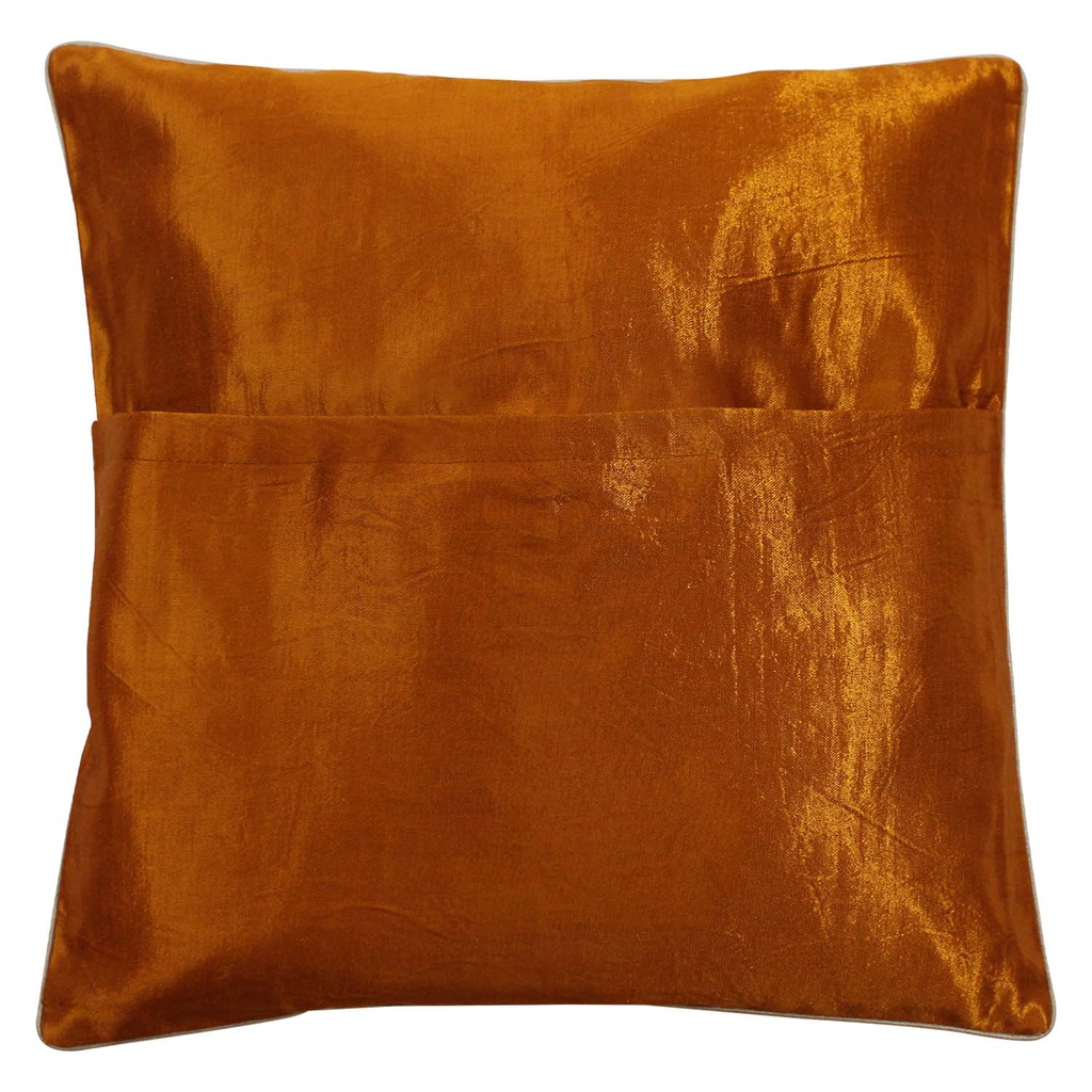 Embroidered Mashru Cushion Cover