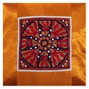 Hand Embroidered Mashru Cushion Cover