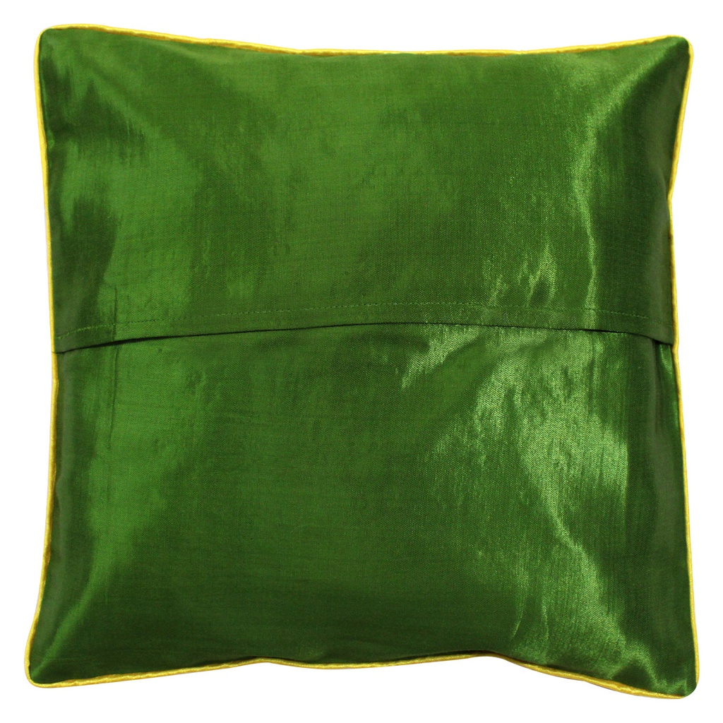 Embroidered Mashru Cushion Cover