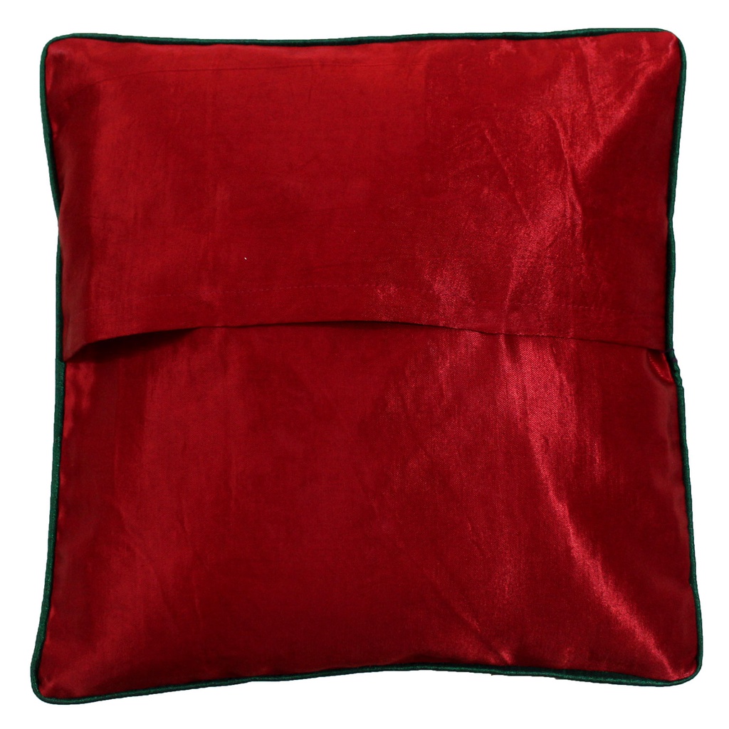Embroidered Mashru Cushion Cover
