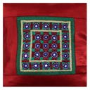 Hand Embroidered Mashru Cushion Cover