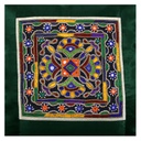 Hand Embroidered Mashru Cushion Cover