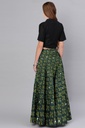 Handmade Plain Mashru Silk Long Skirt