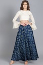 Handmade Plain Mashru Silk Long Skirt